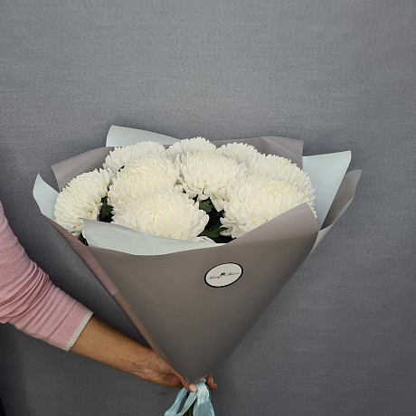 Букет цветов Деко белая 9 - Фото 5