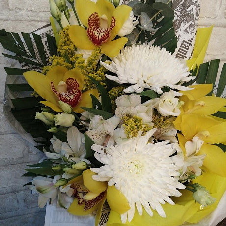 Букет цветов Золотой рассвет - Фото 5