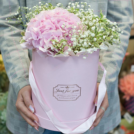 Коробка с цветами Розовая леди - Фото 2