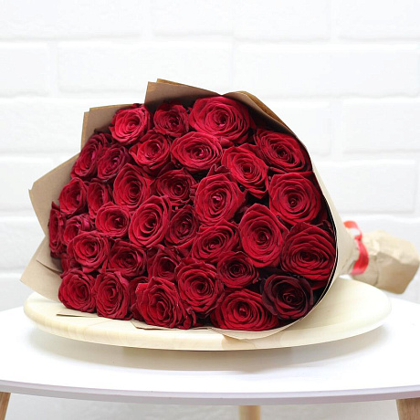 Букет из 35 роз недорого - Фото 3