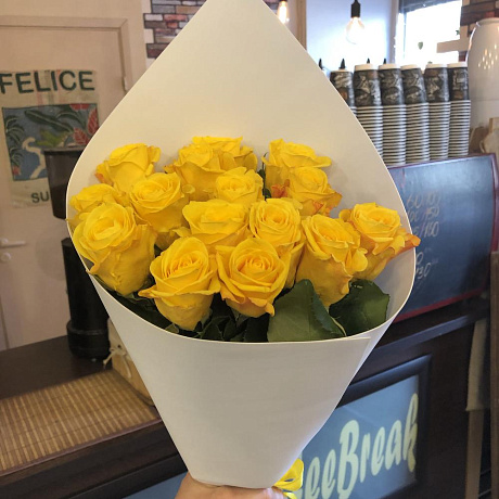 19 жёлтых роз - Фото 2
