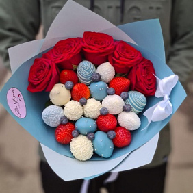 Букет "Тиффани с розами"