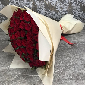 Роза красная 50см №160