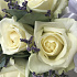 Коробки с цветами. Розы.  19 роз . Лимониум .Эвкалипт. N212 - Фото 3