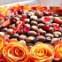 Корзина с цветами и клубникой в шоколаде - Фото 4