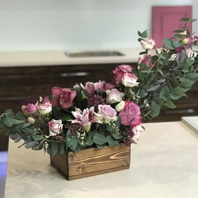 Настольная композиция цветов №161