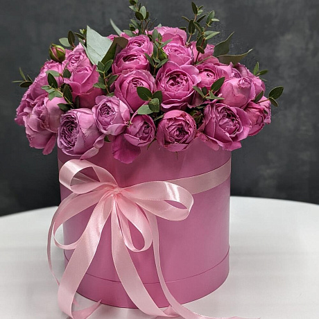 Букет цветов misty bubbles в коробке - Фото 2