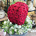 Объемное сердце из цветов Пламя страсти - Фото 3