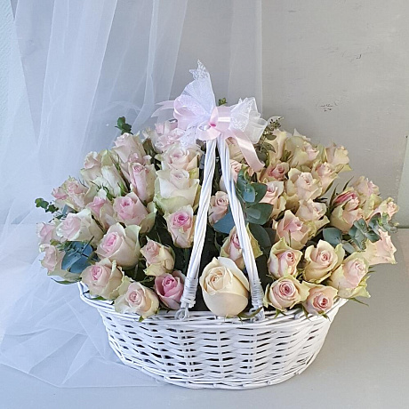 Корзина из 51 розы Sweety - Фото 2