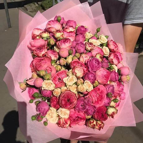 Букет из кустовых роз Идеалло - Фото 5