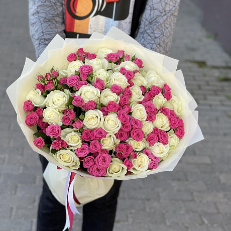 Букет цветов Теплая встреча №162 - Фото 6