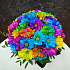 Букет цветов Chrysanthemus Rainbow Box - Фото 4