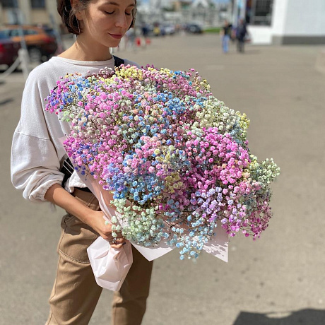 Букет цветов Радужное облако №160 - Фото 2