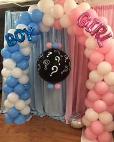 Композиция из шаров "Гендерная арка"