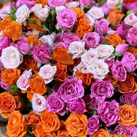 Букет кустовой розы №160 - Фото 3