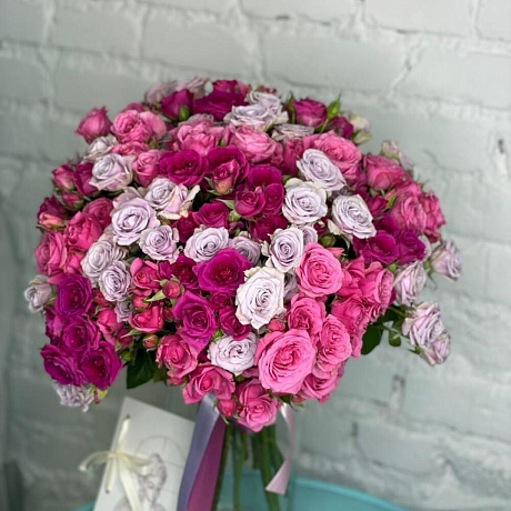 Роза кустовая 29 штук №162 - Фото 3