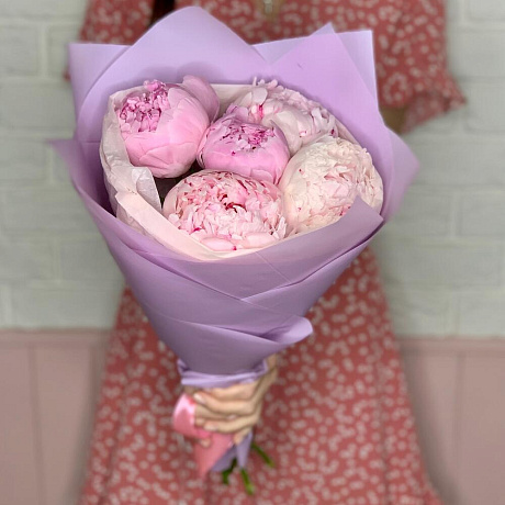 Букет цветов Pink peonies - Фото 3