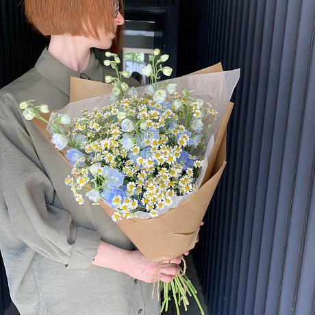 Букет полевой Солнечное небо - Фото 3