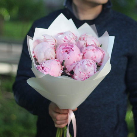 7 ароматных розовых пионов - Фото 2