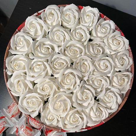 Коробка с цветами «Романтика» - Фото 4