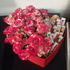 Букет "Сладкое сердце" №161