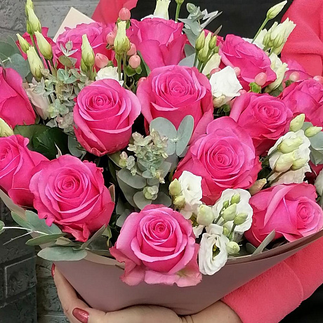 Букет цветов Розовое танго №163 - Фото 5