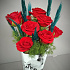 Красные розы в стильной коробочке - Фото 3
