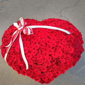 3D букет из роз "Серце"
