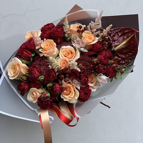 Букет цветов Осенний №160 - Фото 2