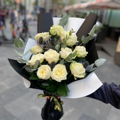 Мужской букет из Роз - Фото 3