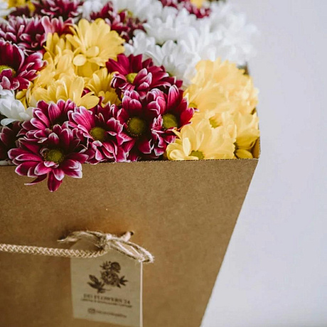 Букет цветов Яркая клумба - Фото 5