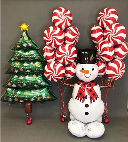 Композиция из шаров "Новогодняя!"