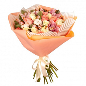 Букет цветов "Розовые мечты" №160