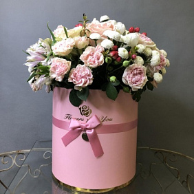 Коробка из цветов №161