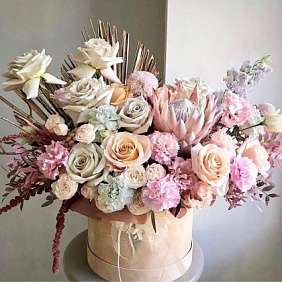 Цветы в коробке №722