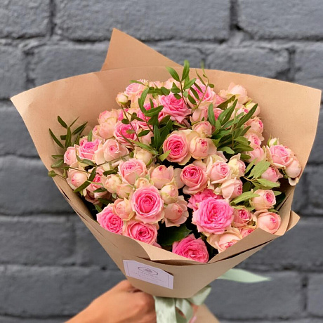 Розовая кустовая роза - Фото 3