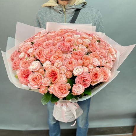 Букет цветов Розовый рай №160 - Фото 2