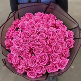 Букет из 51 розы Аква №3