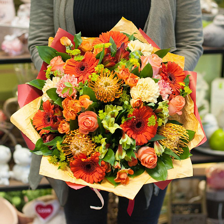 Букет цветов Осенний - Фото 2
