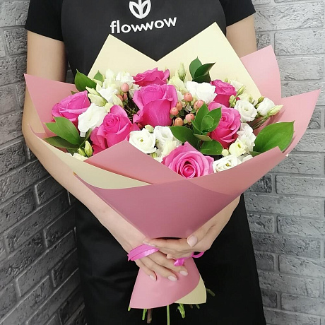 Букет цветов Розовое танго №160 - Фото 5