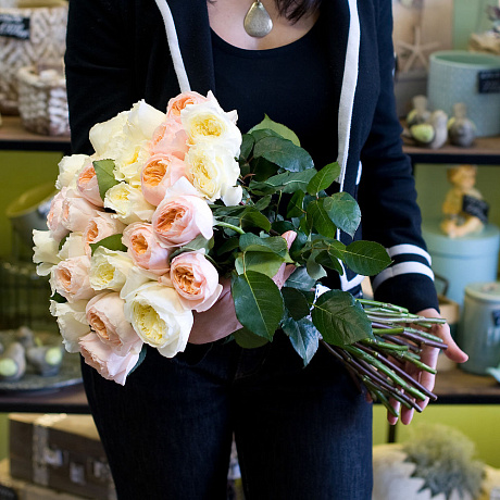 Букет из пионовидных роз Дженифер №2 - Фото 3