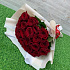 Букет из 25 красных роз (50см) №160 - Фото 1