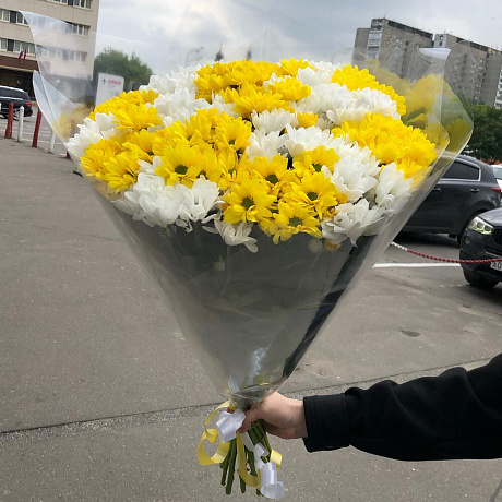 Букет кустовых хризантем №176 - Фото 2