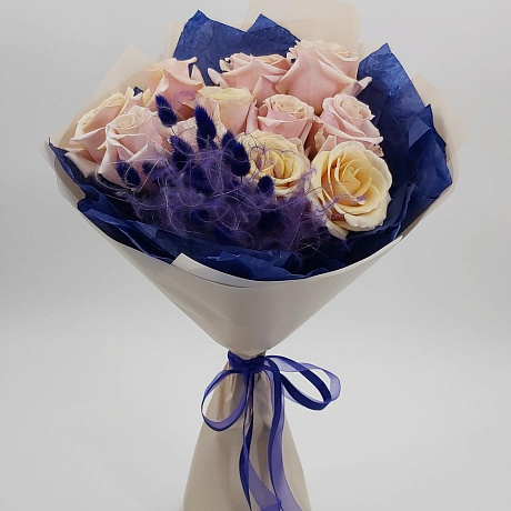 Букет Жемчуг и сапфир - Фото 2