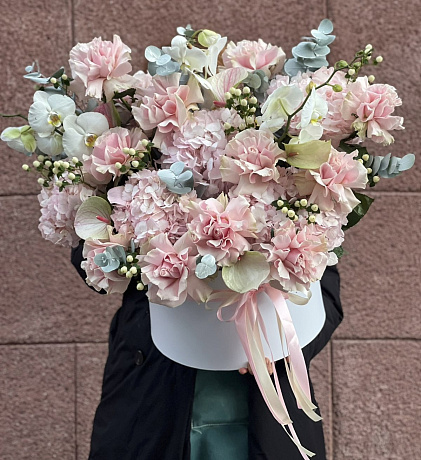 Коробка с цветами Аквамарин №2 - Фото 3