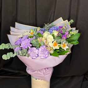 Букет цветов "Сиреневый комплимент"
