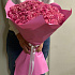 101 розовая роза Премиум - Фото 2