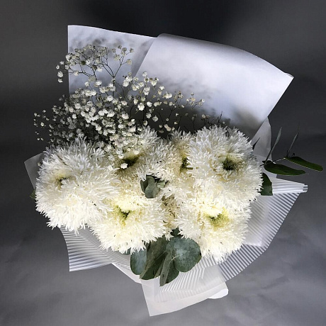 Белые сортовые хризантемы №2 - Фото 3