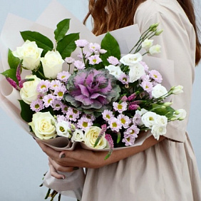 Букет цветов "Лавандовое суфле"