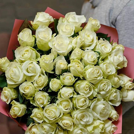 Букет из 51 кенийской розы №161 - Фото 4